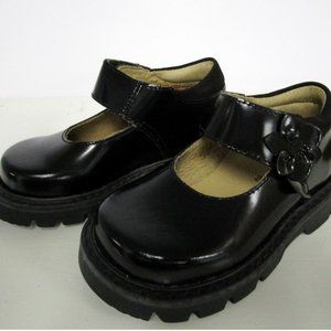 Elefanten Kids Bobo Black Patent Leather Shoes Navy New